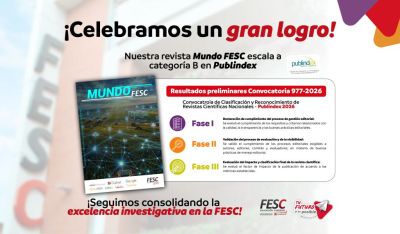 Mundo FESC escala en Publindex: asciende de categoría C a categoría B en la convocatoria 2026 de Minciencias