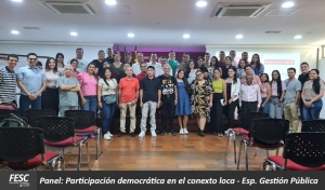 Panel Participación Democrática en el Contexto Local